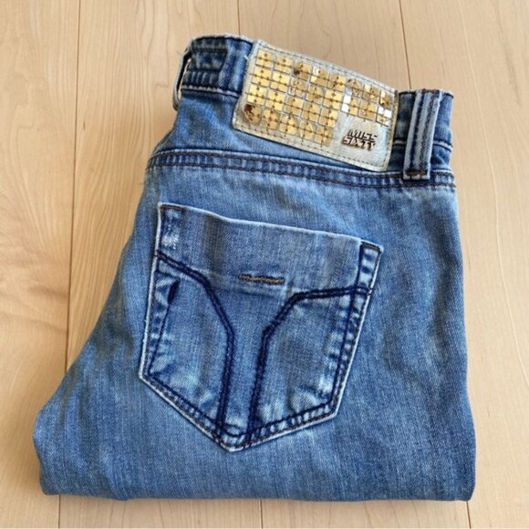 Miss Sixty jeans Style Shock ripped destroyed denim low rise slim straight 28 - Picture 4 of 12